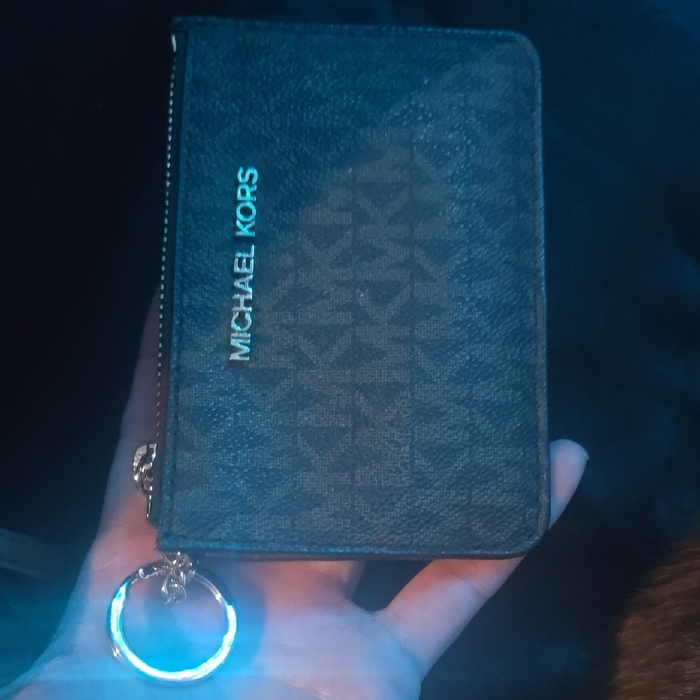 Michael Kors Black Monogram Card Holder